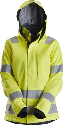 Produktbild von Snickers Workwear ProtecWork Hi-Vis Arbeitsjacke, Kl. 3 Hi-Vis Gelb/Navy-XL