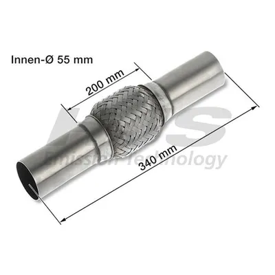 Produktbild von HJS 83 00 8547 Flexrohr Abgasanlage Auspuffrohr für AUDI A3 Sportback (8PA)