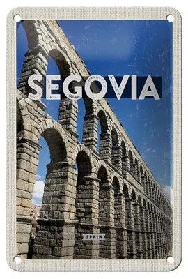 Produktbild von Blechschild Reise 12x18cm Segovia Spain römische Aquädukte Dekoration
