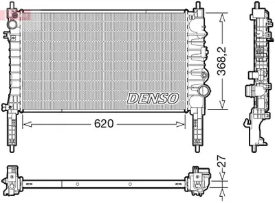 Produktbild von DENSO DRM20122 Kühler Wasserkühler Motorkühler für OPEL Mokka / Mokka X (J13)