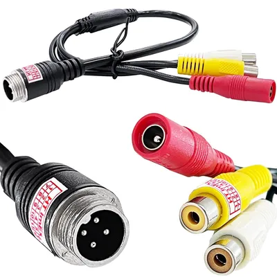Produktbild von 4-polig Kamera Adapterkabel auf RCA Cinch Video 12V Rückfahrkamera Kabel