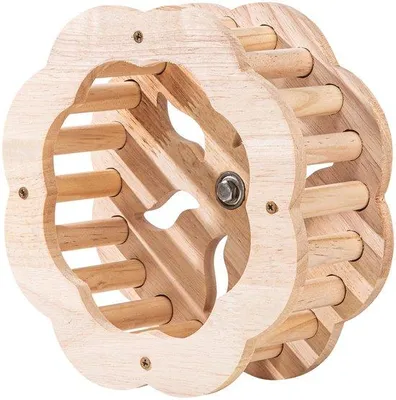 Image de Jouet en bois - Oiseau d'activité - Tourniquet interactif - 20 x 20 x 7,5 cm - Bois