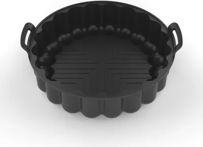 Produktbild von 7,8cm Silikoneinlagen für Heißluftfritteusen, wiederverwendbarer Schüsselkorb aus Silikon,Ersatz für brennbares Pergamentpapier, Backblech-Ofenzubehör