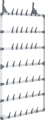 Obrázek produktu pro vidaXL Závěsný organizér na boty Silver 66x13x139 cm