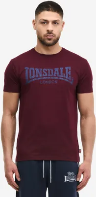 Produktbild von Herren T-Shirt normale Passform LOGO KAI Oxblood/Dark Navy S Lonsdale