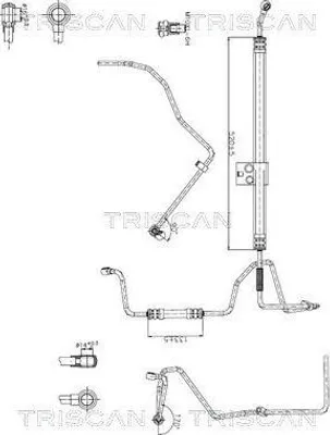 Produktbild von TRISCAN 8516 29070 Servoleitung für VW Lupo (6X1, 6E1) von Hydraulikpumpe nach Lenkgetriebe