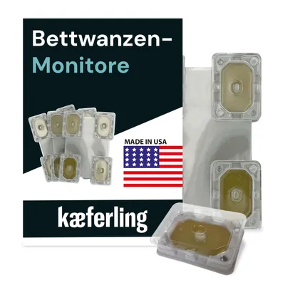 Produktbild von Catchmaster Bettwanzen Monitor zur Prävention 4X - Bettwanzen Detektor für Befallermittlung - Giftfrei und geruchlos