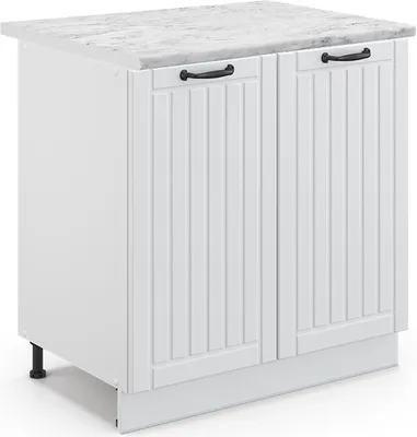 Obrázek produktu pro Skříňka pod dřez Vicco Fame-Line Bílý venkovský dům 80 cm s policí, PD Mramor, Model 46608
