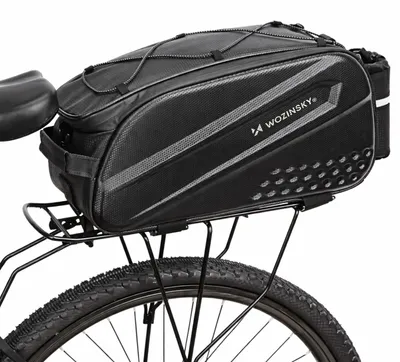 Immagine prodotto di Borsa portapacchi per bicicletta Wozinsky da 14 l con tasche laterali espandibili