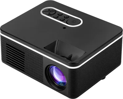 Imagen del producto de Mini proyector LED, compatible con HD y resolución 1080P, proyector portátil para cine en casa, color