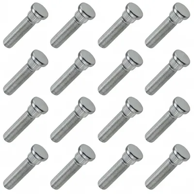 Produktbild von Carbonado 16x Radbolzen M12x1,25 gerändelt 14,3 mm Gewindelänge 40 mm verzinkt