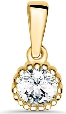 Produktbild von Anhänger für Ketten aus 585er Gold mit Zirkoniastein