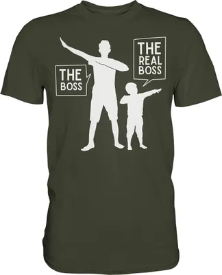 Produktbild von Vater Sohn Dabbing Papa und Kind T-Shirt – Urban Khaki / S