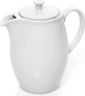 Produktbild von 8x Kaffeekanne 600 ml, weiß, Porzellan