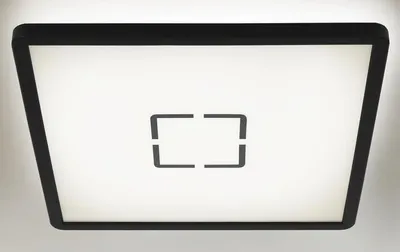 Produktbild von Briloner LED Deckenleuchte Aufbaupanel Free Schwarz 19x19cm 15W 1400lm Neutralweiß 4000K + Backlight