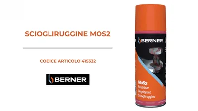 Immagine prodotto di Berner spray antiruggine MoS2 protezione anticorrosione, antiruggine, sverniciatore 400 ml