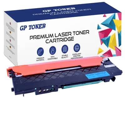 A toner cartridge and its packaging are displayed against a white background.