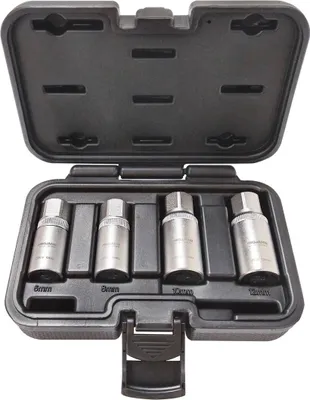 Produktbild von Projahn 1/2 (12.5 mm) Steckschlüssel-Satz für Gewindestangen, Stockschrauben und Stehbolzen M6-M8-M10-M12 4-teilig