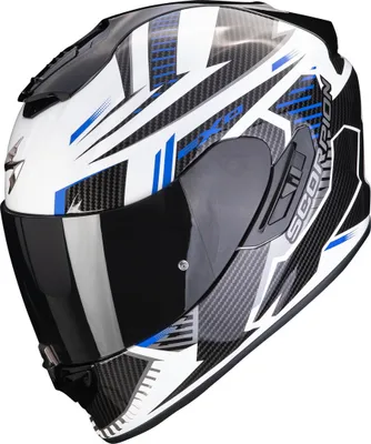 Zdjęcie produktu dla Kask Scorpion EXO-1400 Evo Air Shell, biały/niebieski, S (55/56)