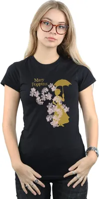 Produktbild von Mary Poppins - T-Shirt für Damen BI1475 (XXL) (Schwarz)