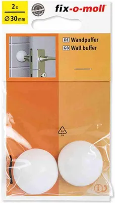 Image de Tampon mural rond 30mm blanc fix-o-moll