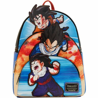 Obrázok produktu pre Loungefly Plecak Dragon Ball Z Trio 31cm - Premium Wygodny Plecak Szkolny