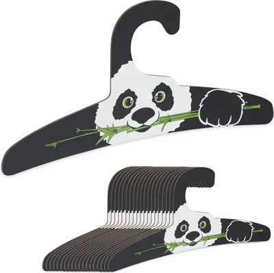 Obrázek produktu pro relaxdays Sada 20 ramínek na dětské oblečení Panda