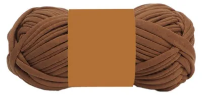Produktbild von Häkelgarn Polyester Hellkaffee 100g