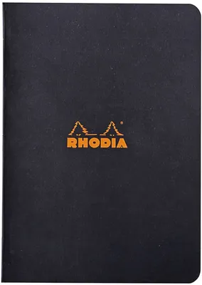 Produktbild von Rhodia Heft A5 kariert 48Bl schwarz
