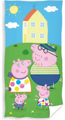 Productafbeelding van Handdoek voor kinderen, varkentje Peppa, "Spelplezier in de tuin"