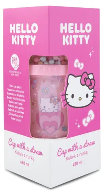 Image de Tasse avec paille Hello Kitty rose pâle