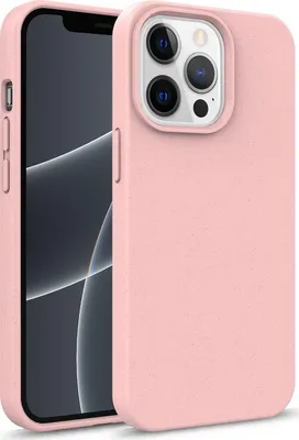 Produktbild von Mobigear iPhone 13 Pro Schutzhülle – Umweltfreundliche Rückseite – Rosa