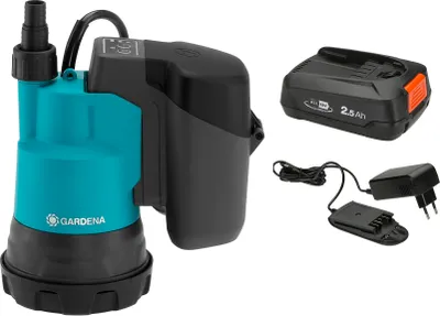 Produktbild von GARDENA Akku-Klarwasser-Tauchpumpe 2000/2 18V P4A Ready-To-Use Set 14600-61