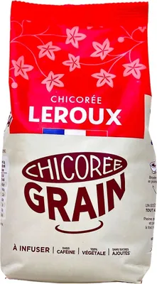 Produktbild von Leroux Chicorée torréfiée en grains – Geröstete Zichorien Bohnen, koffeinfrei, 520g