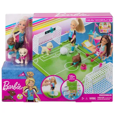 Produktbild von Mattel GHK37 - Barbie - Dreamhouse Adventures - Spielset Chelsea mit Zubehör, Fußball