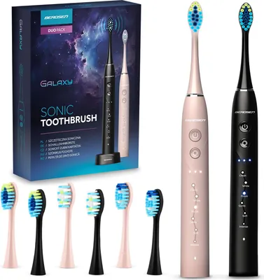 Image de Berdsen Galaxy Duo brosse à dents sonique lot de 2