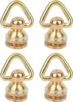 Produktbild von 4pcs Metallringschraube runde Kopfstollen Nietnagel Drehen Spikes DIY Lederhandwerk Hardware Accessorybrassbrass