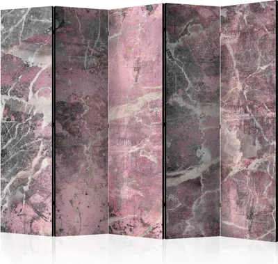Produktbild von 5-teiliger Einseitiger Vlies Paravent - Stone Spring II 225x172 cm Muster f-C-0364-z-c