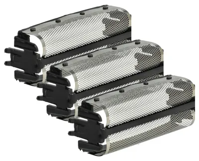 Produktbild von vhbw 3x Doppelscherfolie kompatibel mit Remington DA757, DA767, DA557, DA57, DF10, DA107, DA325, DA407, DA207, DA307 Elektrorasierer + Rahmen, schwarz
