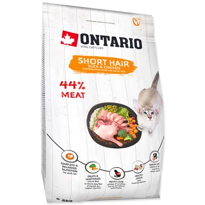 Productafbeelding van Krmivo Ontario Kattenvoer, korthaar, 2 kg