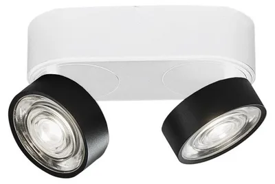Zdjęcie produktu dla Lampa sufitowa i sufitowa LED Hole 13W 3000K CRI90, biała/czarna - lampa sufitowa i ścienna z odlewu aluminiowego - Rossini Illuminazione