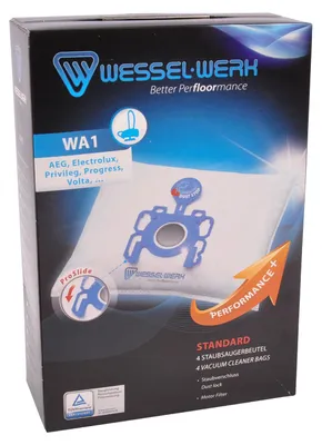 Produktbild von 4 x WA1 = Swirl A07 Staubsaugerbeutel AEG Electrolux Privileg Progress Volta