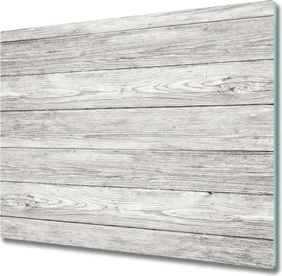 Produktbild von Glas Herdabdeckplatte 60x52 cm Spritzschutz Glasabdeckplatte Schneidebrett Holz