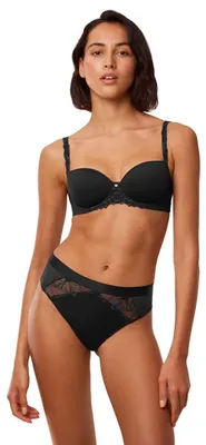 Productafbeelding van Triumph Wild Azalea, bloemenprint, lingerie, hipsterbroekjes, voor volwassenen, dames, zwart, elastaan, polyamide