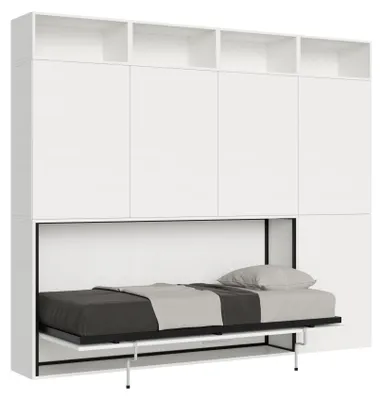 Immagine prodotto di Letto Singolo a Scomparsa Composizione B Kando H226,7 Bianco Frassino
