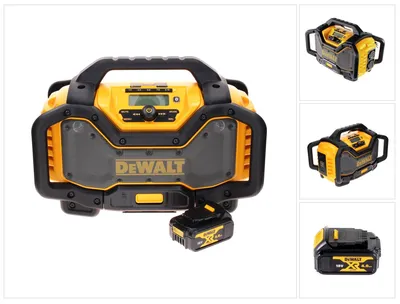 Zdjęcie produktu dla Radio bezprzewodowe DeWalt DCR 027 N DAB+ 10,8-18,0 V + 1x akumulator 4,0 Ah - bez ładowarki