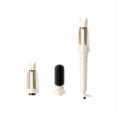 Produktbild von INF 3-in-1 Automatische Rotierende Lockenbürste und Glättbürste für Styling Beige