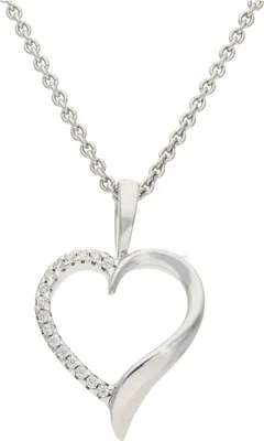 Produktbild von Herzanhänger Silber 925 mit Zirkonia JL20-02-1152 JuwelmaLux