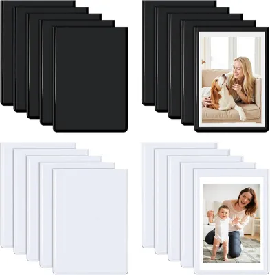 Imagen del producto de Marcos magnéticos para fotos, de 5,5 x 8,5 cm, paquete de 20 unidades, para refrigerador
