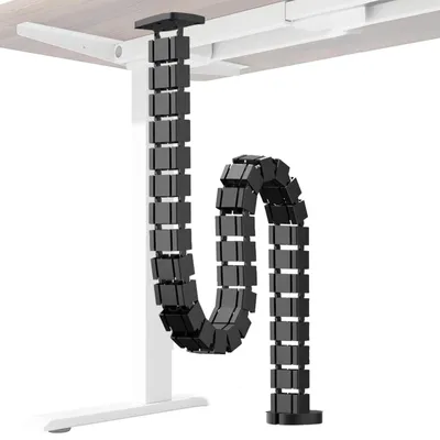 Obrázek produktu pro Solidchoice - Kabelové lišty pro stůl - 130 cm, flexibilní kabelový organizér